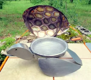 Barbecue inox tortue