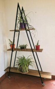 Étagère sapin métal et bois
