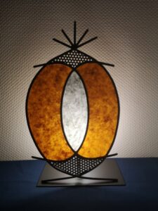 Lampe ananas orange