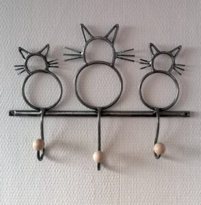 Patère chats / Longueur 35 cm